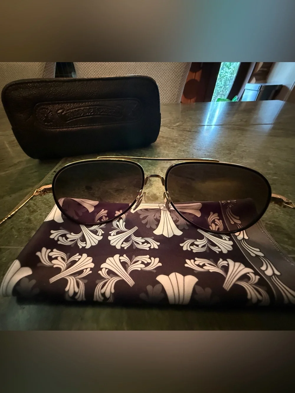 Chrome Hearts Bone Prone V Sunglasses